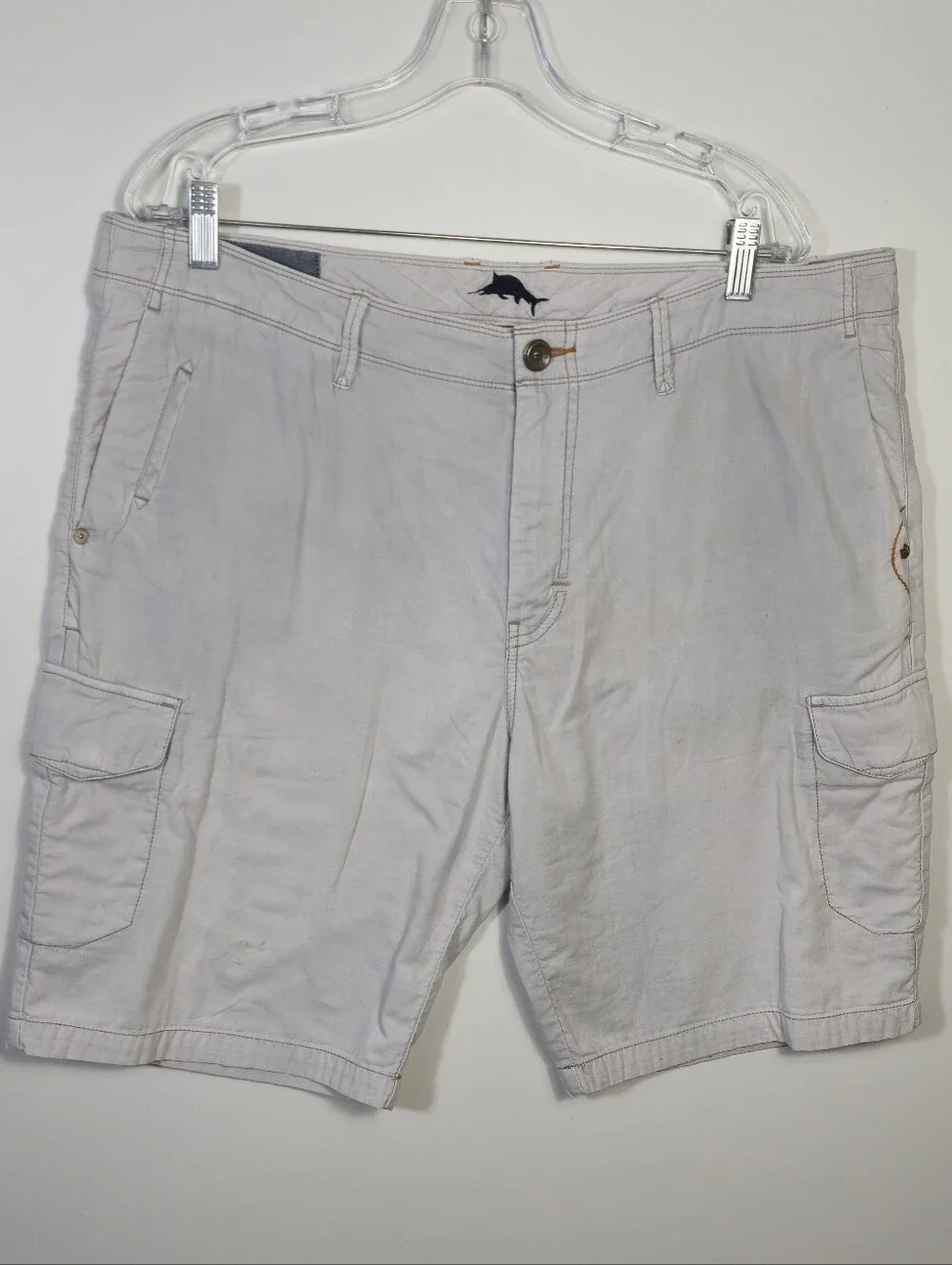 Tommy Bahama Light Gray Cargo Shorts